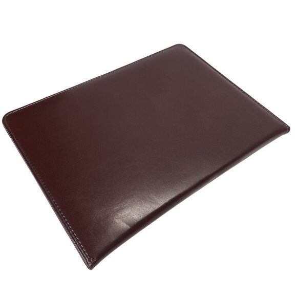 IBM Vintage Burgundy Leatherette Portfolio Padfolio With Pen Movie Prop - Picture 4 of 8